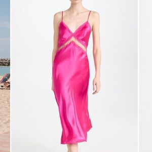 Cami NYC hot pink Delfina dress